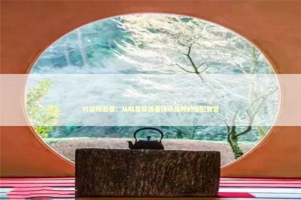 时装精必看：从明星穿搭看顶级品牌的搭配智慧 时尚用品